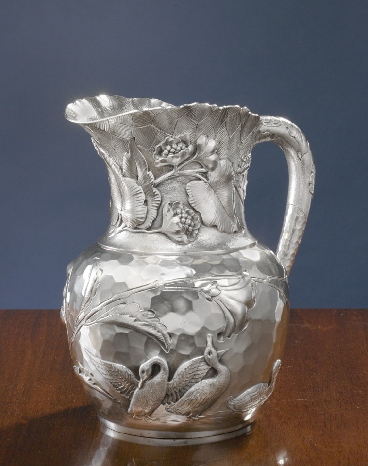 An American Silver Japanese Style Pitcher, George W. Shiebler & Co. by Anonymous