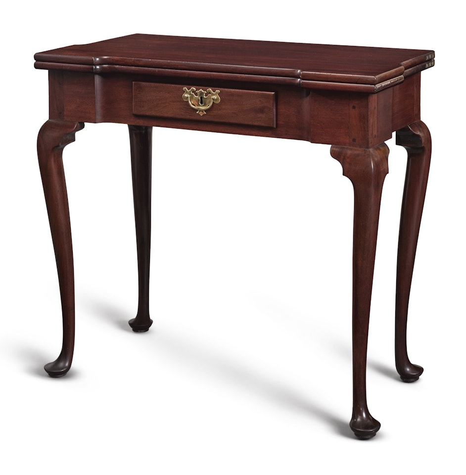 Fine Queen Anne Mahogany Games Table by Anonymous