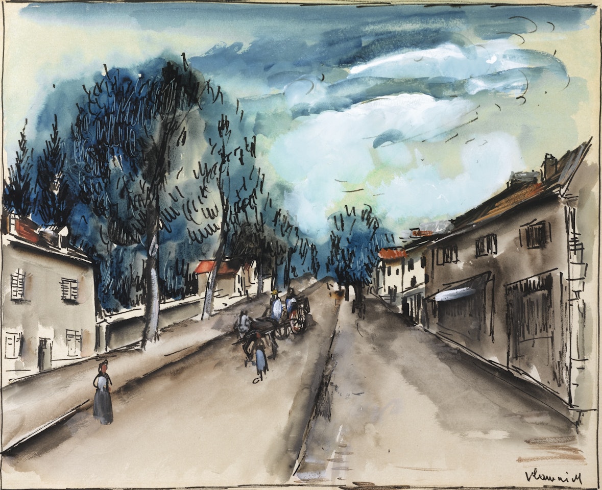 RUE DE VILLAGE by Maurice de Vlaminck