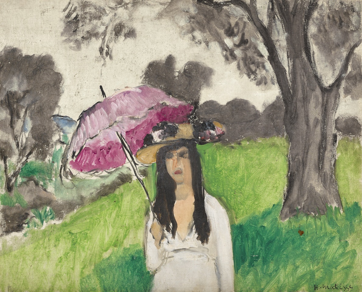 FEMME À L'OMBRELLE ROSE by Henri Matisse