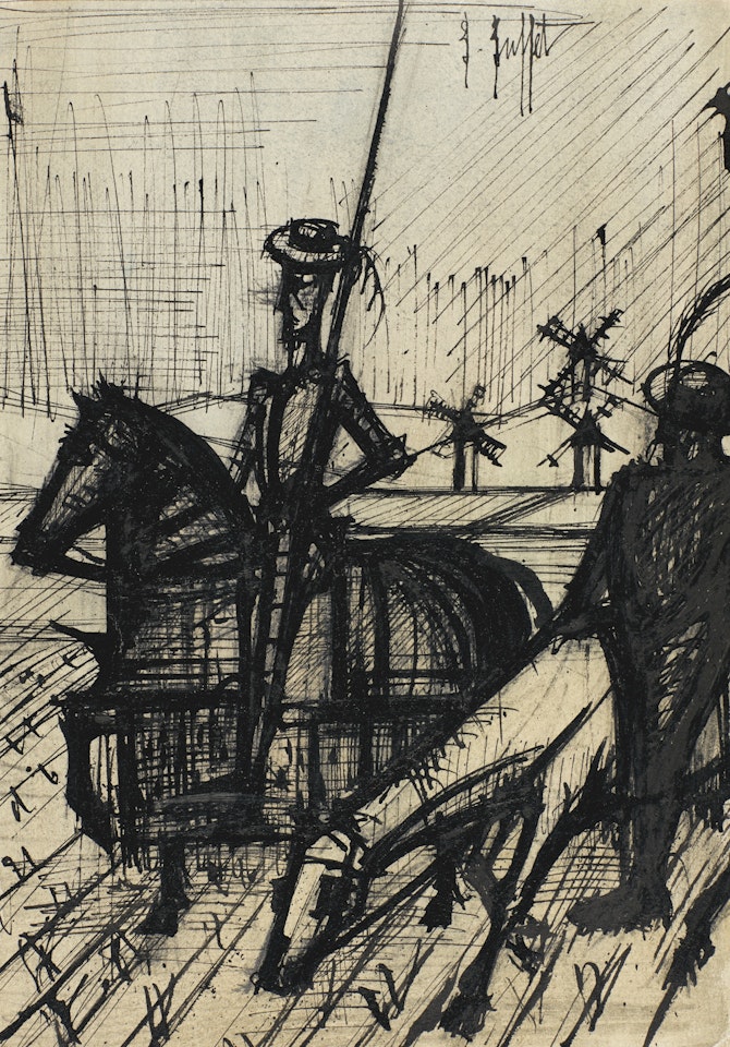 DON QUICHOTTE ET SANCHO PANCA by Bernard Buffet