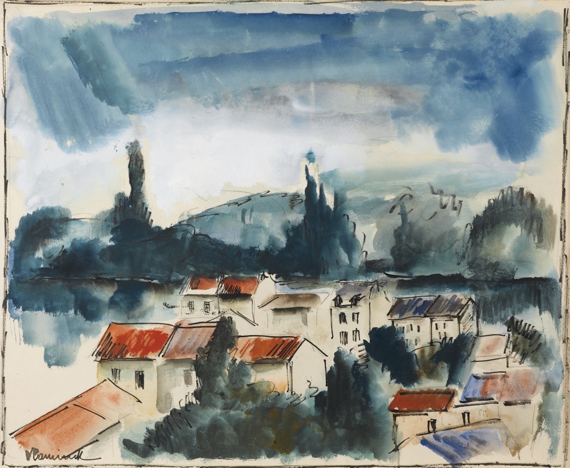LES TOITS DU VILLAGE by Maurice de Vlaminck