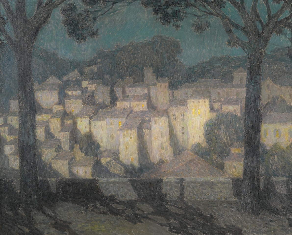 LE VILLAGE AU CLAIRE DE LUNE by Henri Le Sidaner