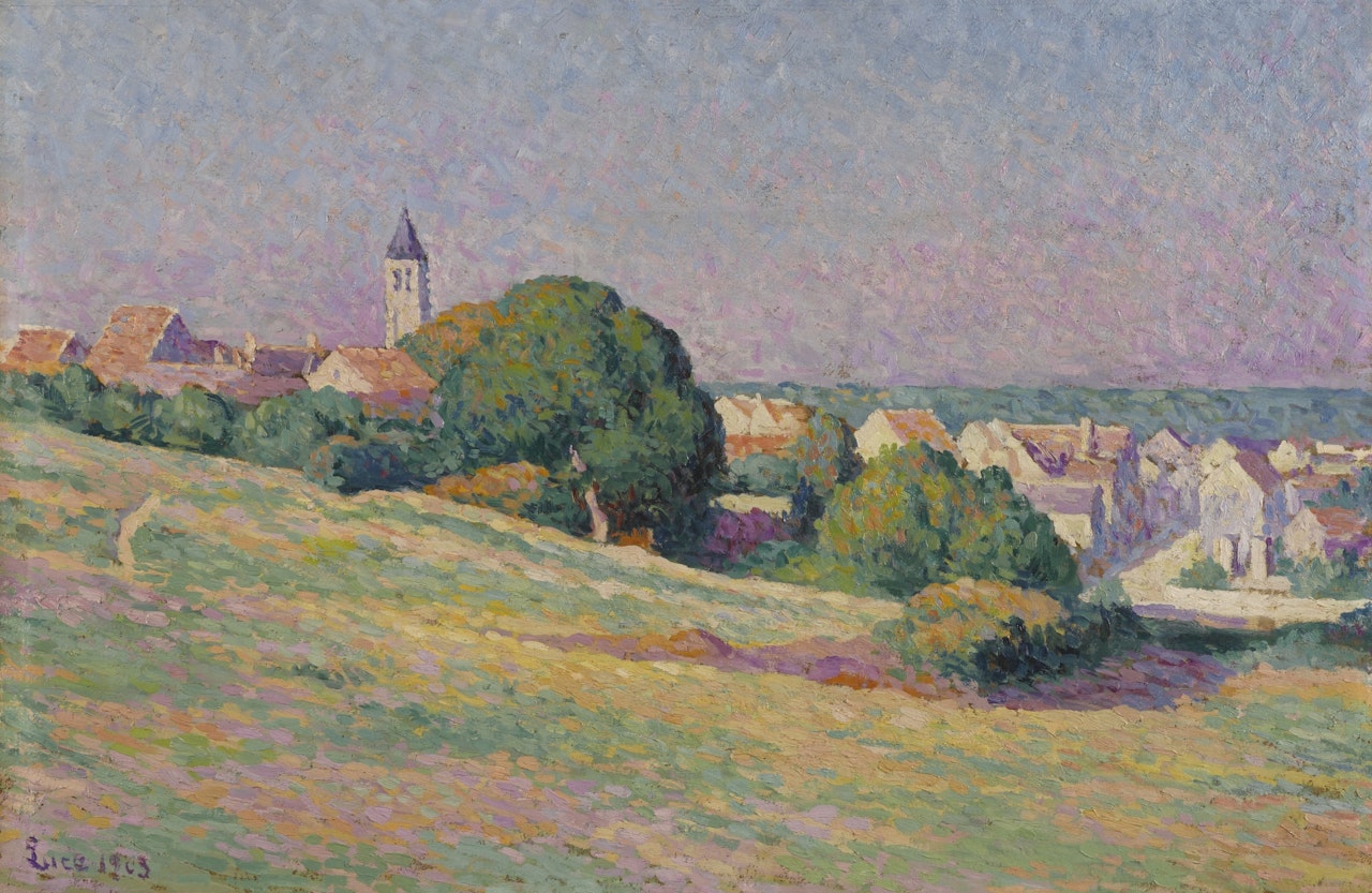 VUE DE MÉRÉVILLE by Maximilien Luce