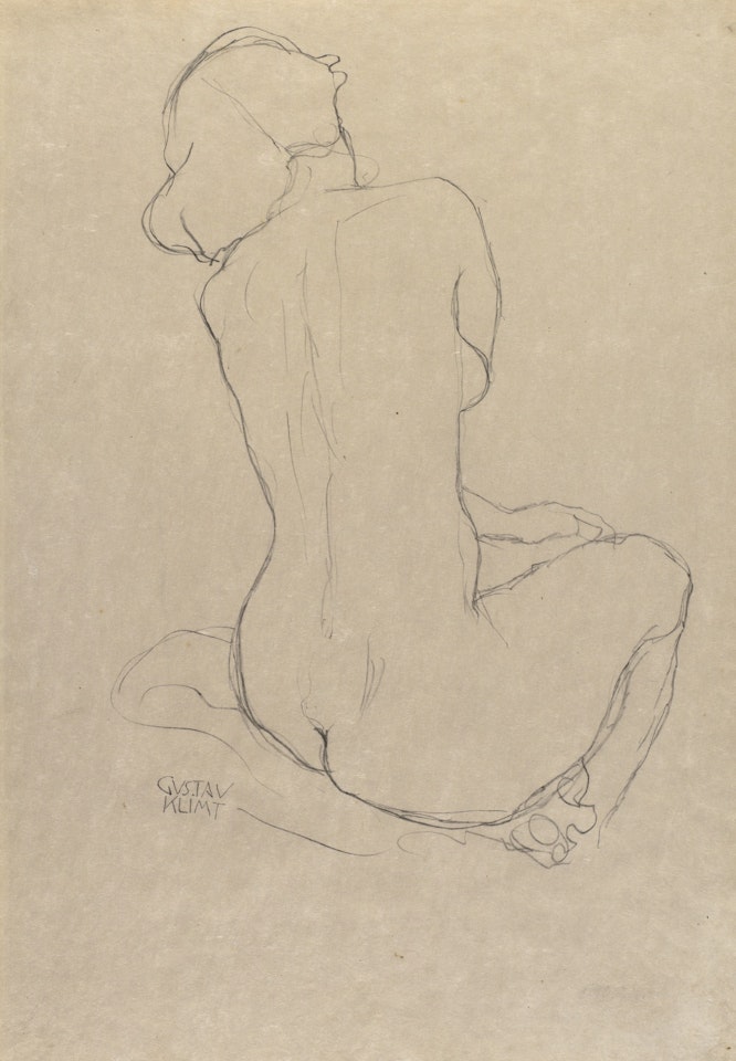 STUDIE FÜR DIE JUNGFRAU (STUDY FOR THE VIRGIN) by Gustav Klimt