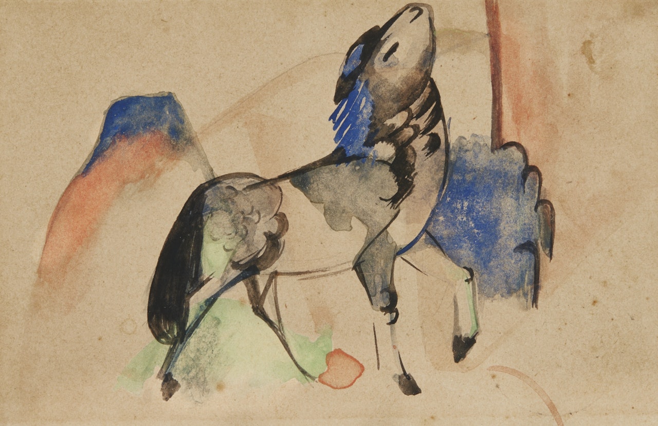 KLEINES FABELTIER II (SMALL FABULOUS BEAST II) by Franz Marc