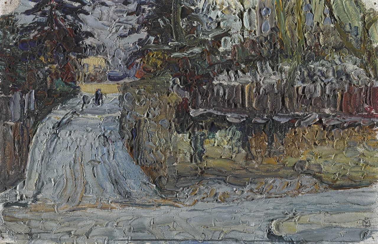 SCHNEE IN SÈVRES (SNOW IN SÈVRES) by Gabriele Münter