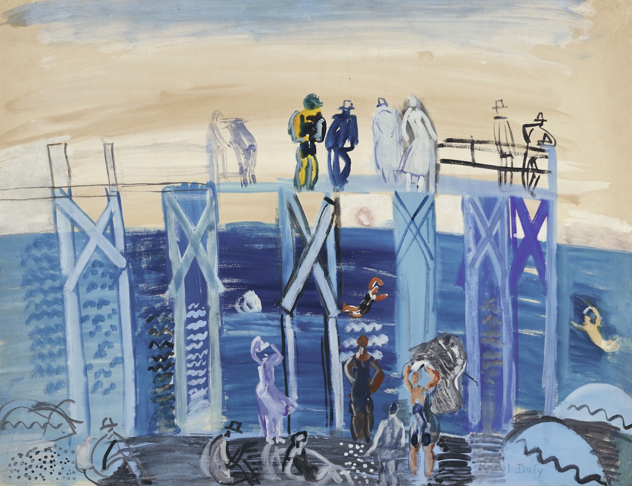 L'ESTACADE DU HAVRE by Raoul Dufy