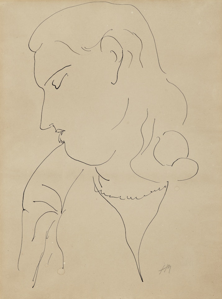 TÊTE DE FEMME EN PROFIL by Henri Matisse