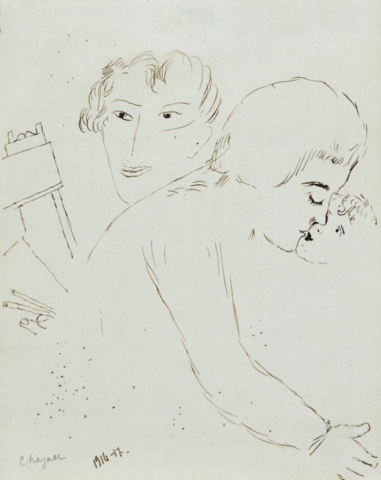 AUTOPORTRAIT, PERSONNAGES by Marc Chagall