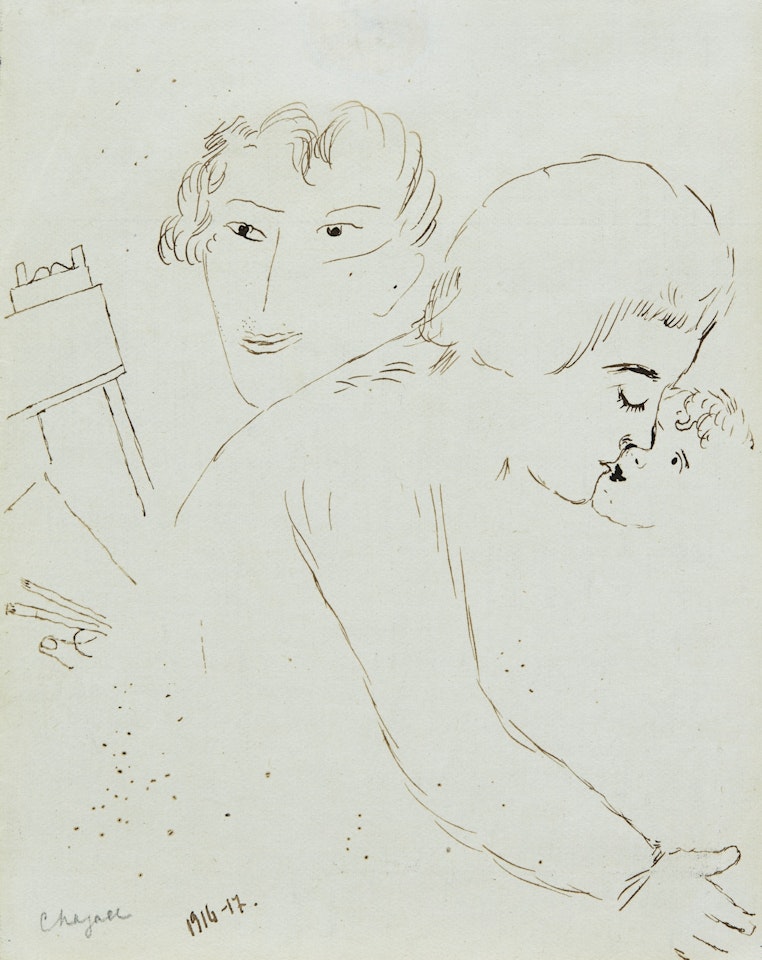 AUTOPORTRAIT, PERSONNAGES by Marc Chagall