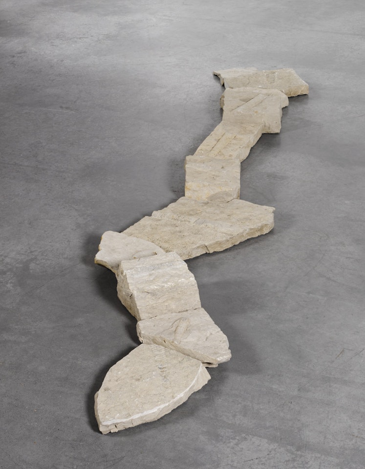 FOSSIL LINE by Richard Long