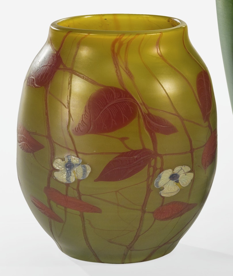 CARVED CAMEO VASE by Tiffany Studios