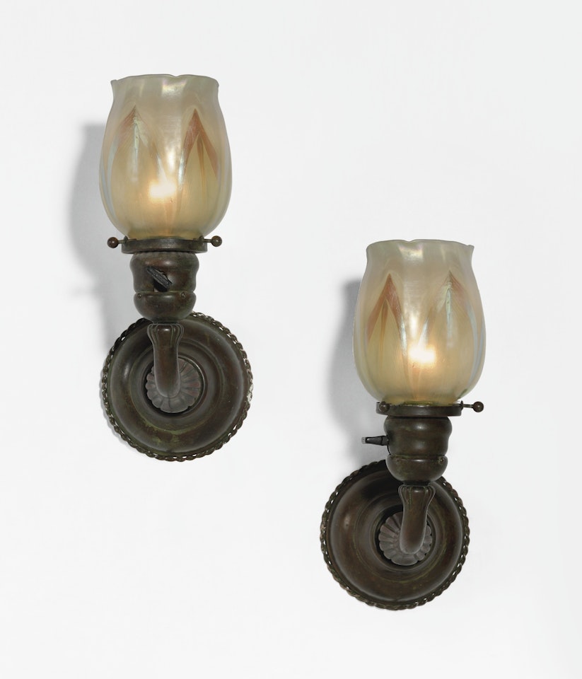 PAIR OF SCONCES by Tiffany Studios