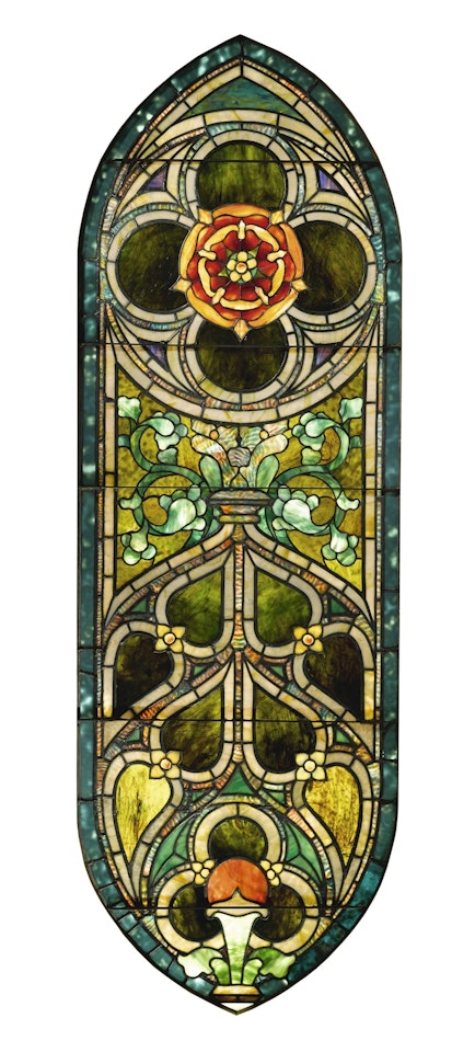 WINDOW FROM THE SECOND BAPTIST CHURCH, BRIDGEPORT, CONNECTICUT by Tiffany Studios