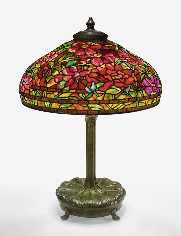 "PEONY" TABLE LAMP by Tiffany Studios