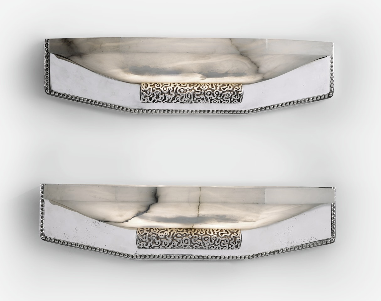 PAIR OF WALL SCONCES, MODEL NO. 3022AR by Emile-Jacques Ruhlmann
