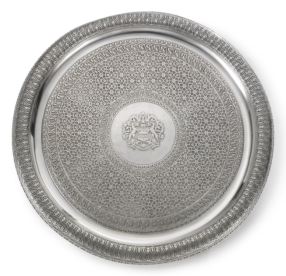 The Ashburnham Service: a William IV silver salver by Anonymous