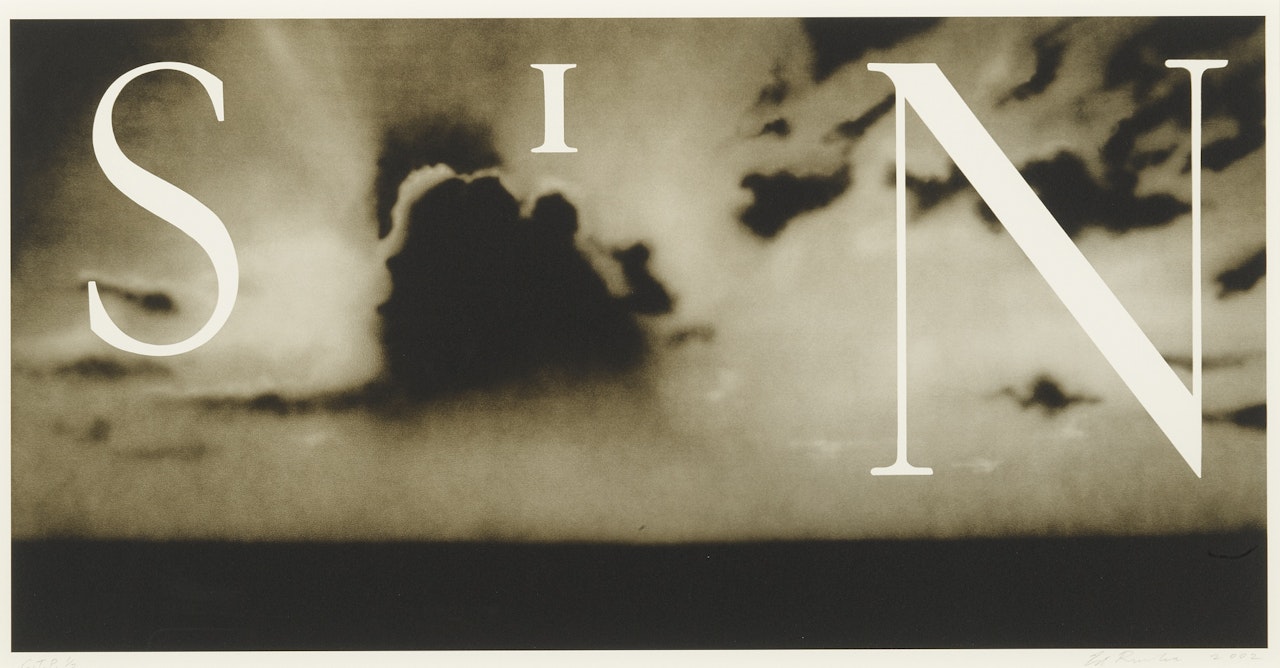 SIN-WITHOUT by Ed Ruscha