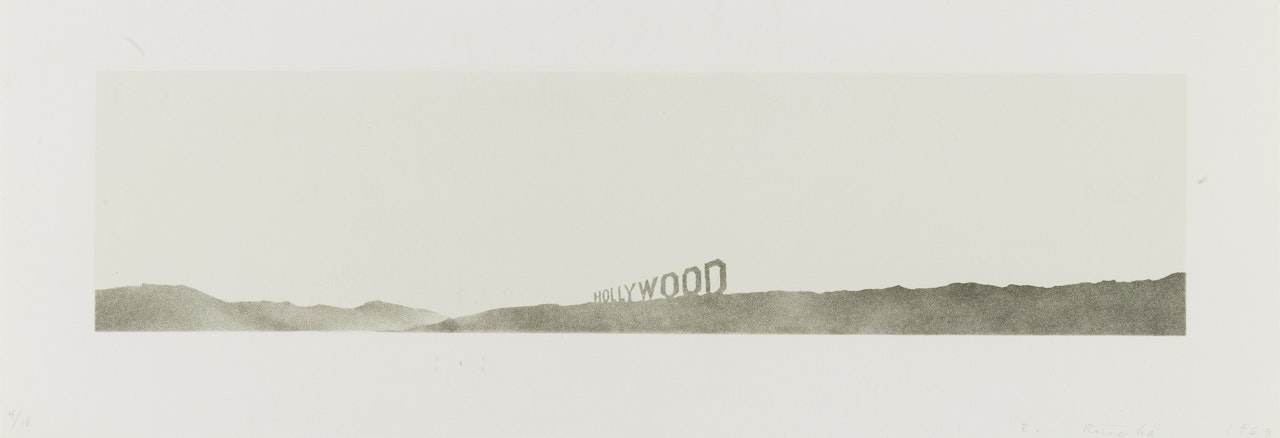 HOLLYWOOD (WALKER ART CENTER 18) by Ed Ruscha