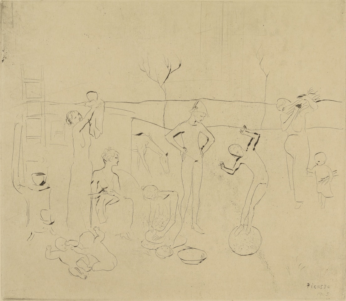 LES SALTIMBANQUES (B. 7; BA. 9) by Pablo Picasso