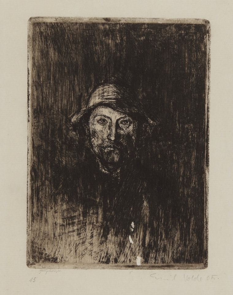 DER MALER (SELBSTBILDNIS) (SCHIEFLER AND MOSEL 6) by Emil Nolde