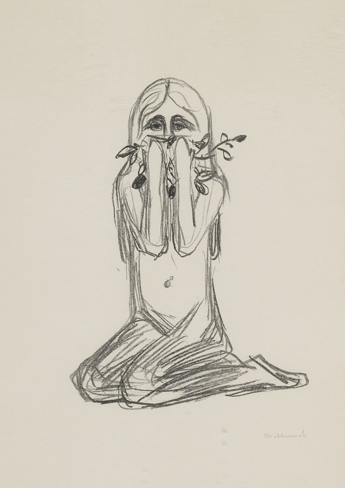 OMEGA AND THE FLOWER (W. 348; S. 318) by Edvard Munch