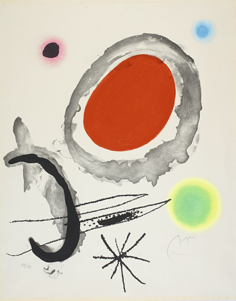 OISEAU ENTRE DEUX ASTRES (D. 429) by Joan Miró