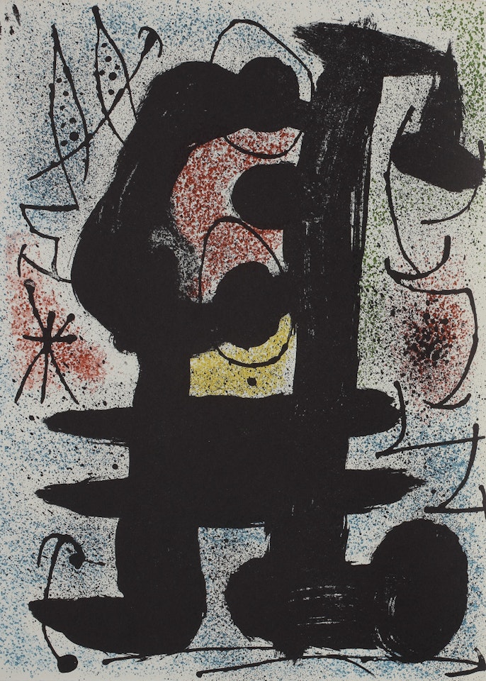 DERRIÈRE LE MIROIR. MIRÓ. L'OISEAU SOLAIRE - L'OISEAU LUNAIRE - ÉTINCELLES (C. BKS. 112) by Joan Miró