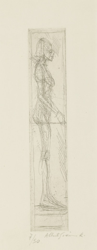 NUDE IN PROFILE (NU DE PROFIL) (LUST 64) by Alberto Giacometti