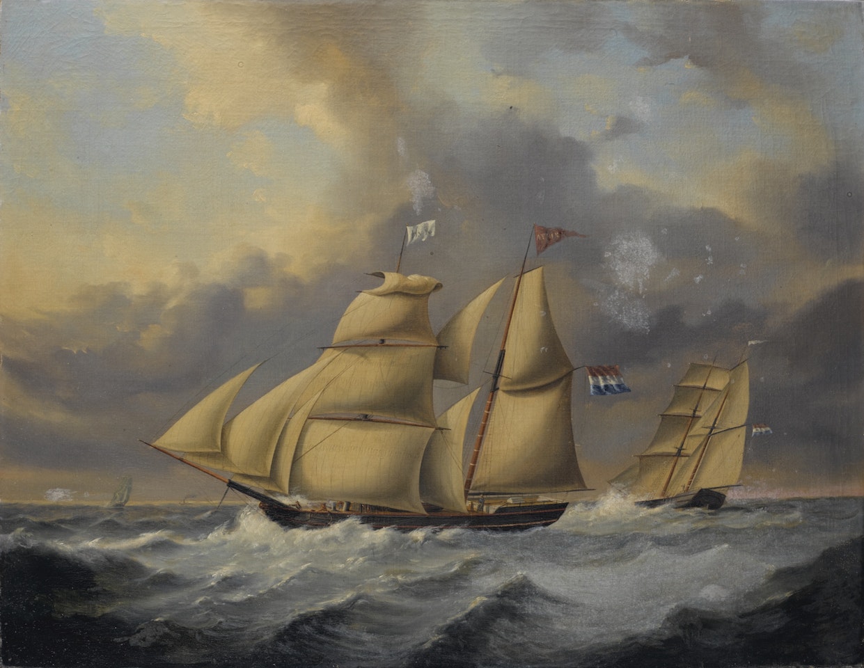 THE SHIP AFRICA, OF HUIBERT VAN RIJCKEVORSEL'S AFRICAN TRADING COMPANY by Dutch School