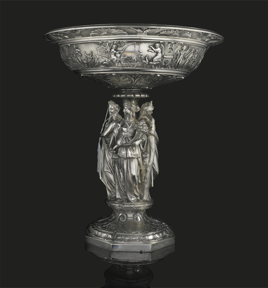 Royal. A German silver figural centrepiece, Robert Haertel by Anonymous