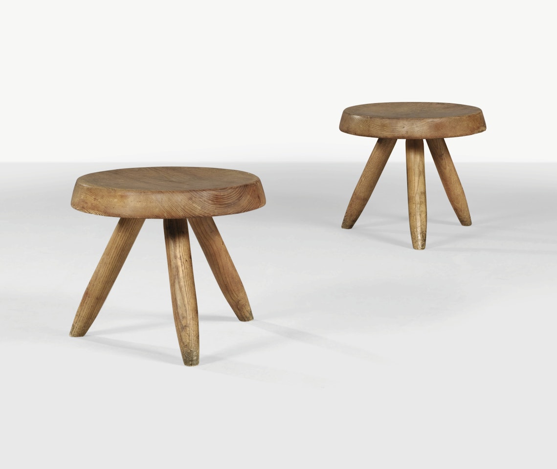 PAIR OF BERGER STOOLS by Charlotte Perriand
