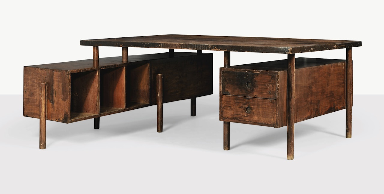 PJ-BU-15-A, AN ADMINISTRATIVE DESK by Pierre Jeanneret