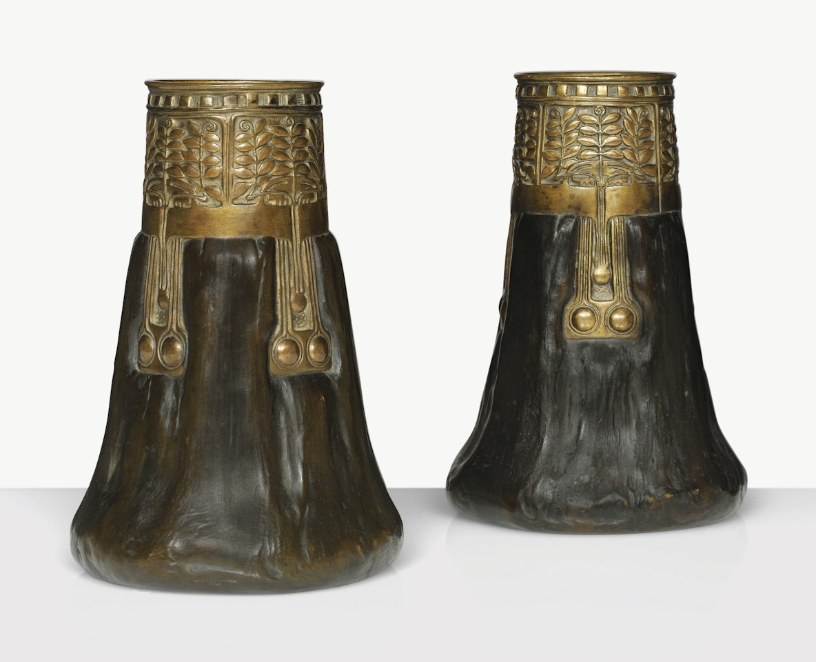 PAIR OF VASES by Gustav Gurschner