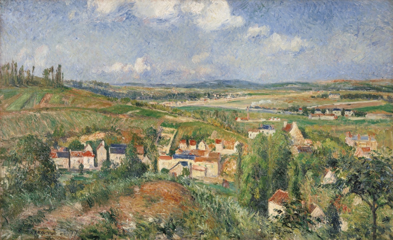 L'HERMITAGE EN ÉTÉ, PONTOISE by Camille Pissarro