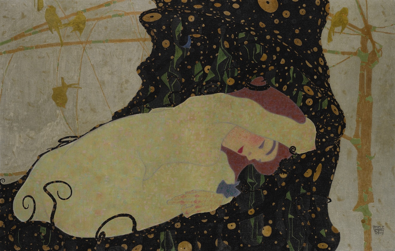 DANAË by Egon Schiele