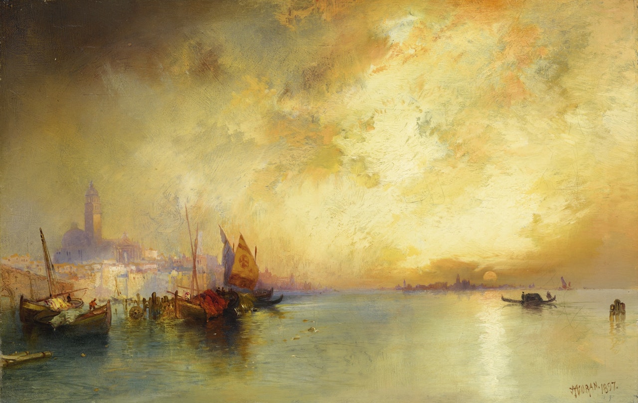 VIEW OF VENICE by Thomas Moran
