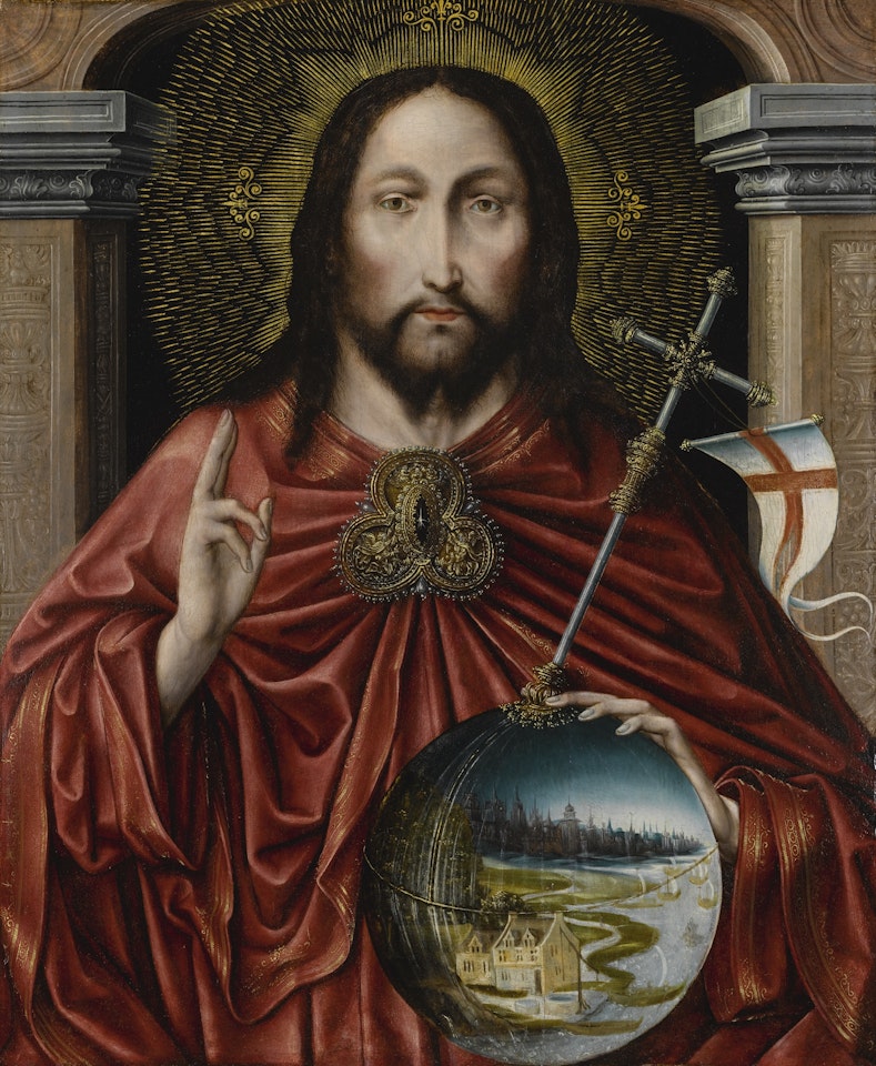 CHRIST AS SALVATOR MUNDI by Flemish School