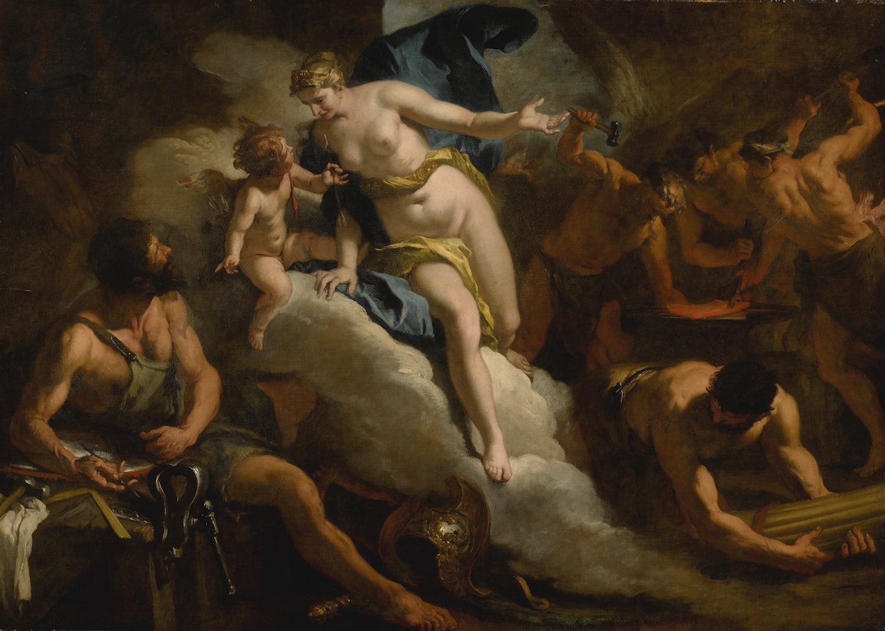 VENUS IN THE FORGE OF VULCAN by Sebastiano Ricci