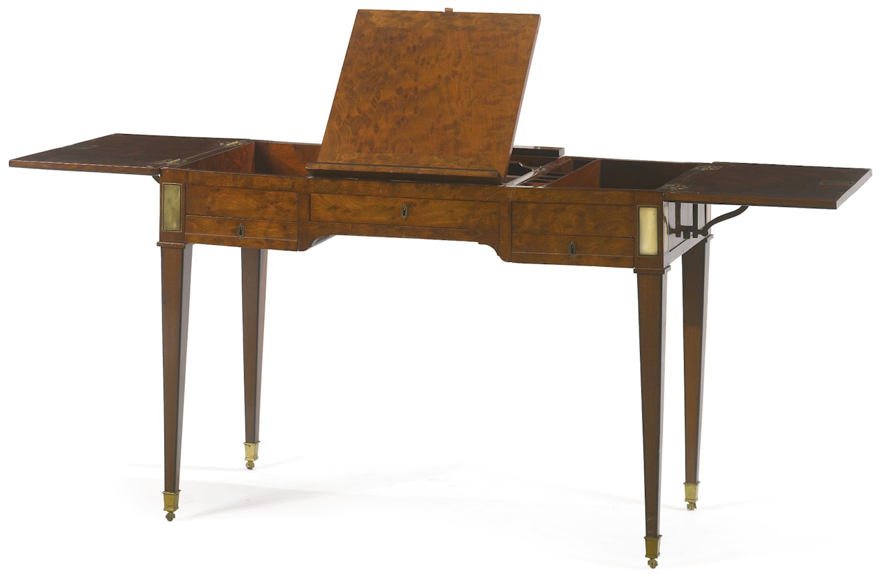 A Louis XVI mahogany table d'aquarelliste by Anonymous