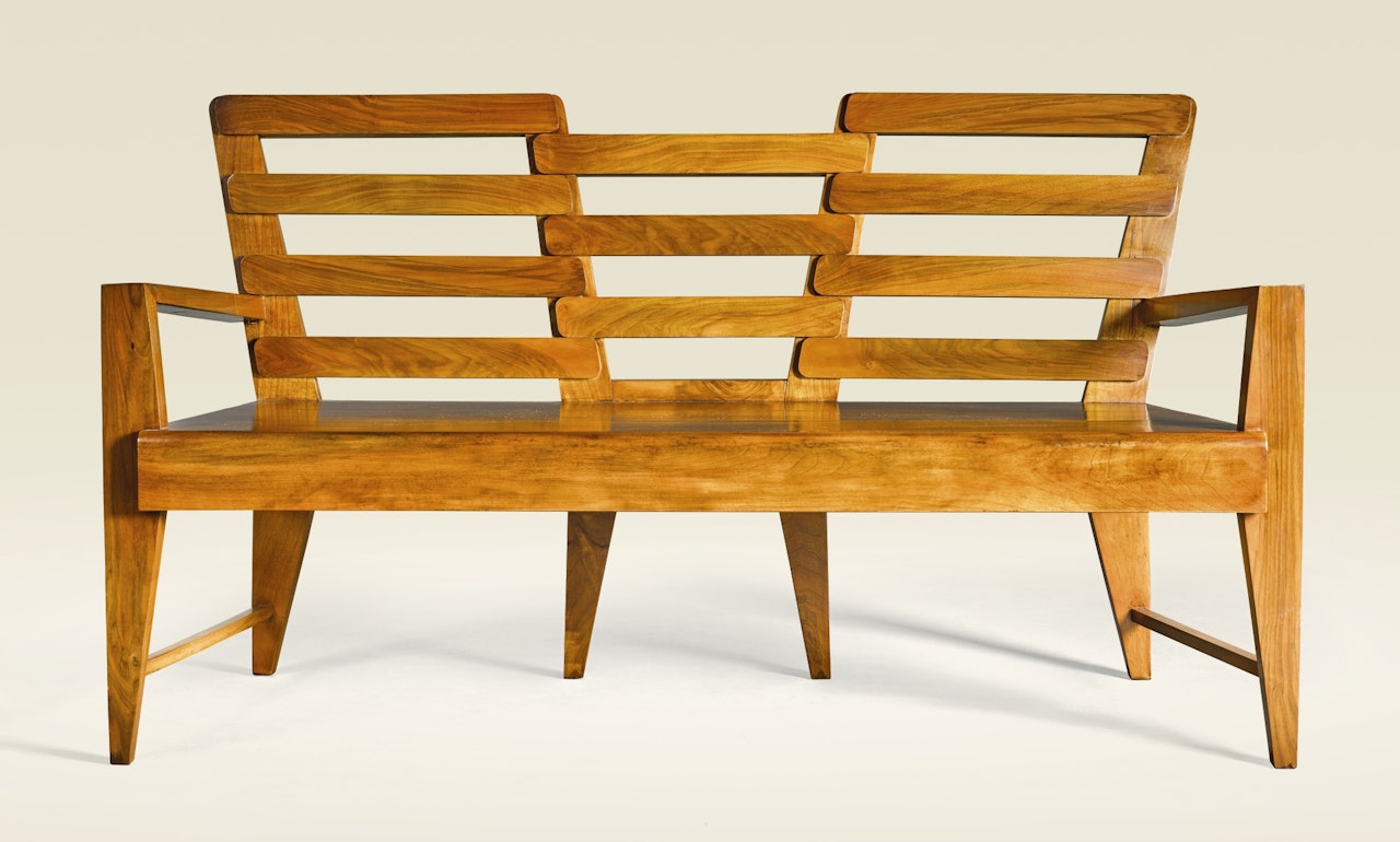 BENCH&nbsp;FROM THE&nbsp;PALAZZO LIVIANO, UNIVERSITY OF PADOVA, ITALY by Gio Ponti