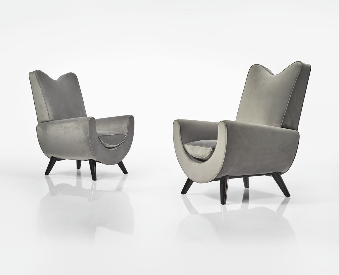 PAIR OF "AMBASSADOR" ARMCHAIRS by Jean Royere