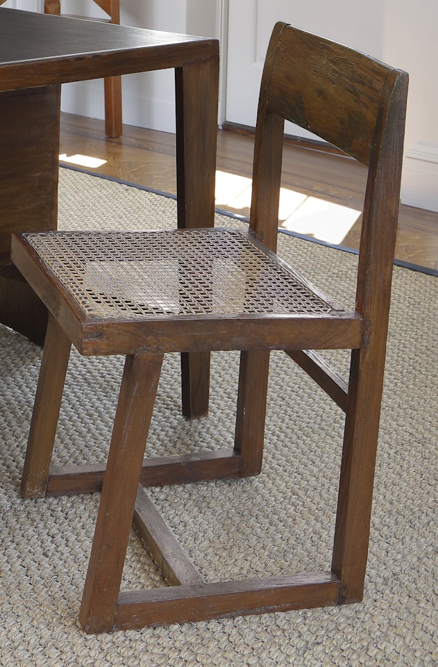 SIDE CHAIR DESIGNED FOR THE UNIVERSITY OF PUNJAB, CHANDIGARH, INDIA by Pierre Jeanneret