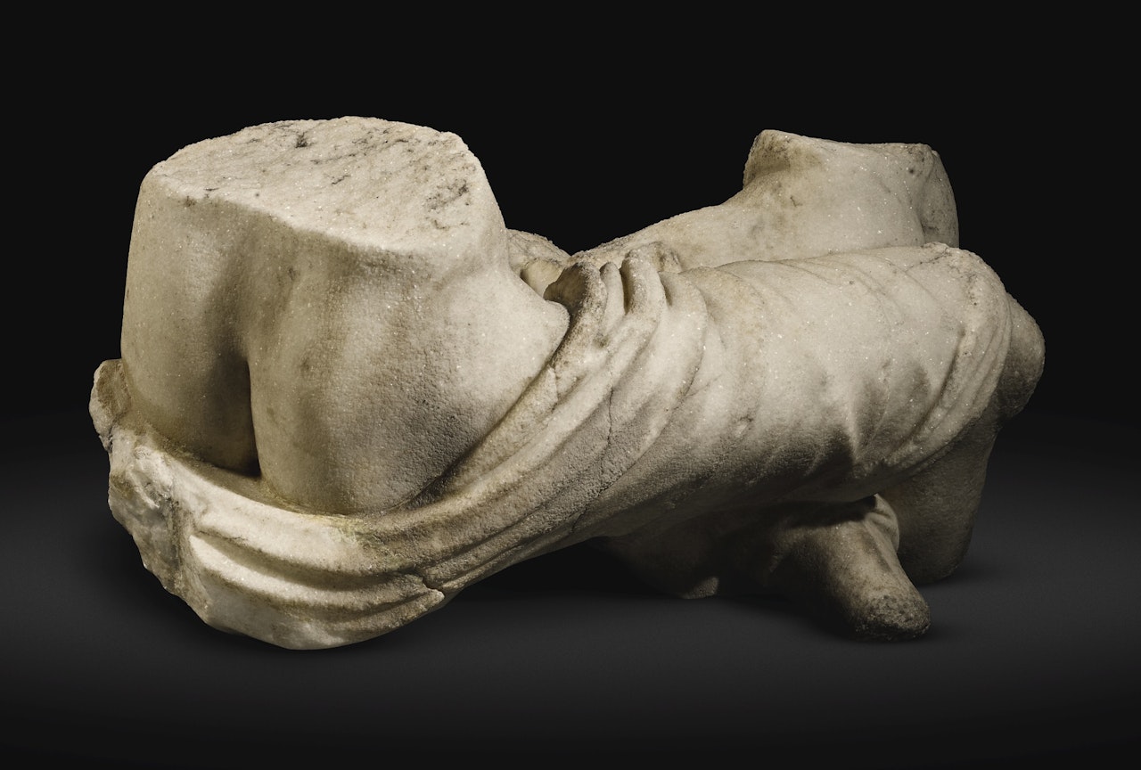 A Fragmentary Group of a Satyr Struggling with a Hermaphrodite by Anonymous