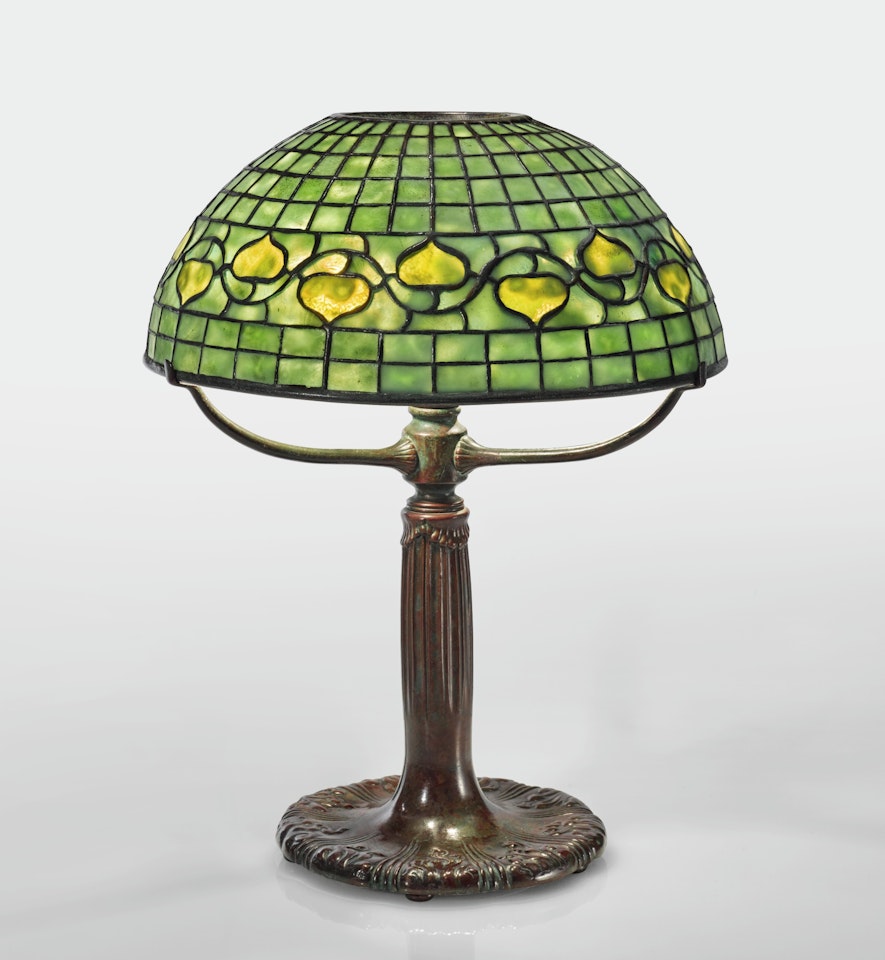 "VINE BORDER" TABLE LAMP by Tiffany Studios