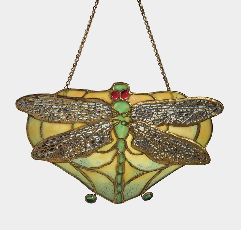 "DRAGONFLY" LAMP SCREEN by Tiffany Studios