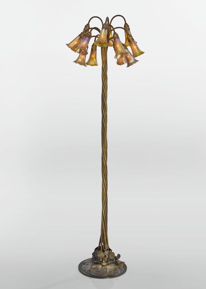 TWELVE-LIGHT "LILY" FLOOR LAMP by Tiffany Studios