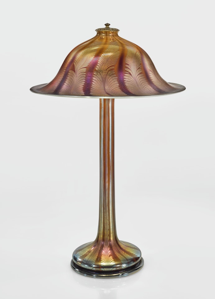 DECORATED TABLE LAMP by Tiffany Studios