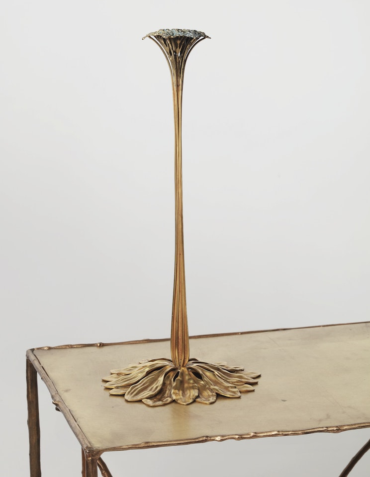 "SAXIFRAGE" CANDLESTICK by Tiffany Studios